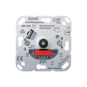JUNG Drehdimmer mit Druckwechselschalter 266GDE