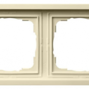 GIRA Flächenschalter Abdeckrahmen zweifach Cremeweiß  0212111