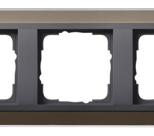 Gira Abdeckrahmen 3fach Event anthrazit klar-braun 0213768