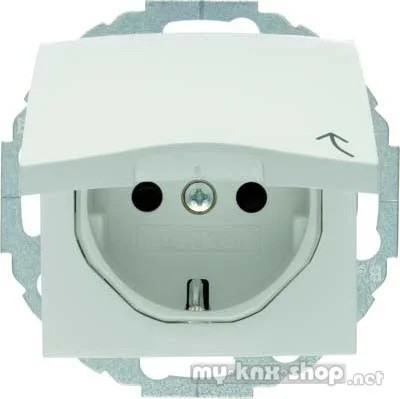 BERKER SCHUKO-Steckdose Kombi mit Klappdeckel 47448989