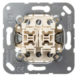 JUNG Doppel-Taster 10A 250V 2 Wechsler 539U
