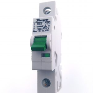 KOPP MCB C20A Leitungsschutzschalter 1-polig 20A 7220.0100.8