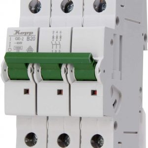 KOPP MCB B20A Leitungsschutzschalter 3-polig 7220.3000.8