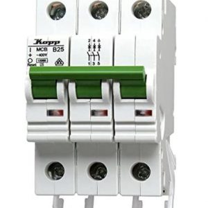KOPP MCB/B25A Leitungsschutzschalter 3-polig 25A 7225.3000.3