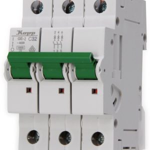 KOPP MCB C32A Leitungsschutzschalter 3-polig 7232.3100.6