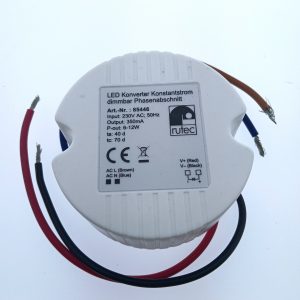 RUTEC LED-Konverter Netzteil/Treiber 350mA 6W-12W 230V AC dimmbar Phasenabschnitt 85446