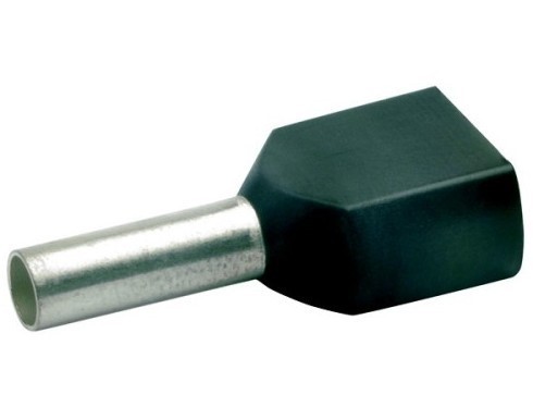 KLAUKE Zwillingsaderendhülse sw 87212 500 Stück