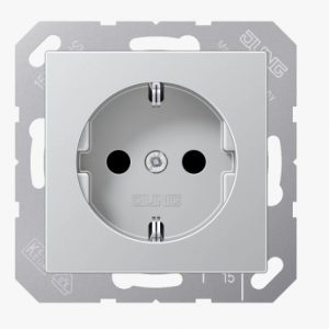 JUNG Schuko Steckdose Aluminium A1520AL