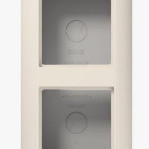 JUNG Aufputzkappe 2-fach weiss + integrierter flammwidriger Bodenplatte AS582AW