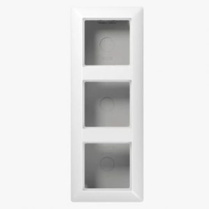 JUNG Aufputzkappe 3fach, alpinweiss AS583AWW