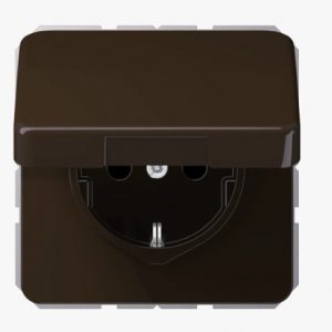 JUNG Schuko-Steckdose Klappdeckel Thermoplast CD1520 BFKL BR