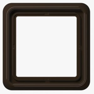 JUNG Rahmen waagr./senkr. Montage braun CD581BR