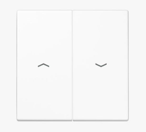 JUNG Wippe 2fach mit Pfeilsymbolen für Jalousieschalter LS995PWW