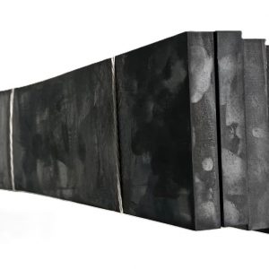 Gummiplatte Zuschnitt 420x100x15mm NBR/ SBR schwarz