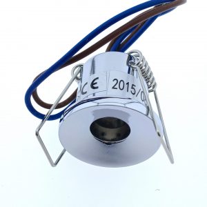 RUTEC Lichtpunkt Einbaustrahler Chrom für Stiftsockel G4   R5599-4