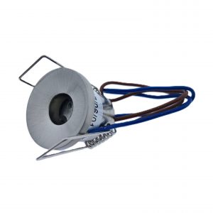 RUTEC Lichtpunkt Einbaustrahler für Stiftsockel Eisen gebürstet G4 R5599-5