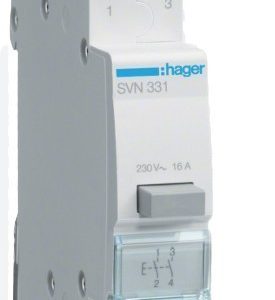 HAGER Taster 16A 2 Schließer 230V AC 1PLE SVN 331