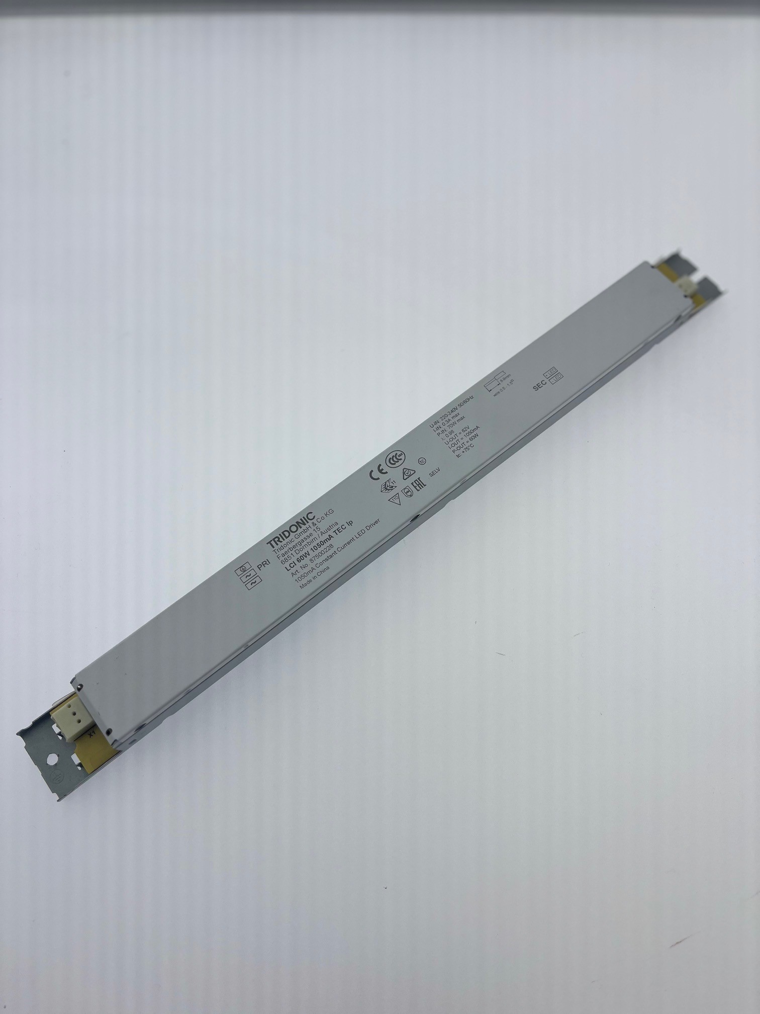 TRIDONIC LCI 60W 1050mA TEC Lp 87500228