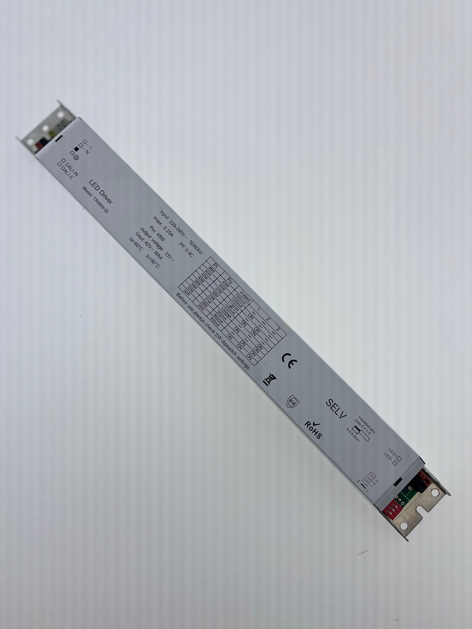 LED-Treiber TR48W-02 800-1300mA 30-48W 33V DC 1-10V