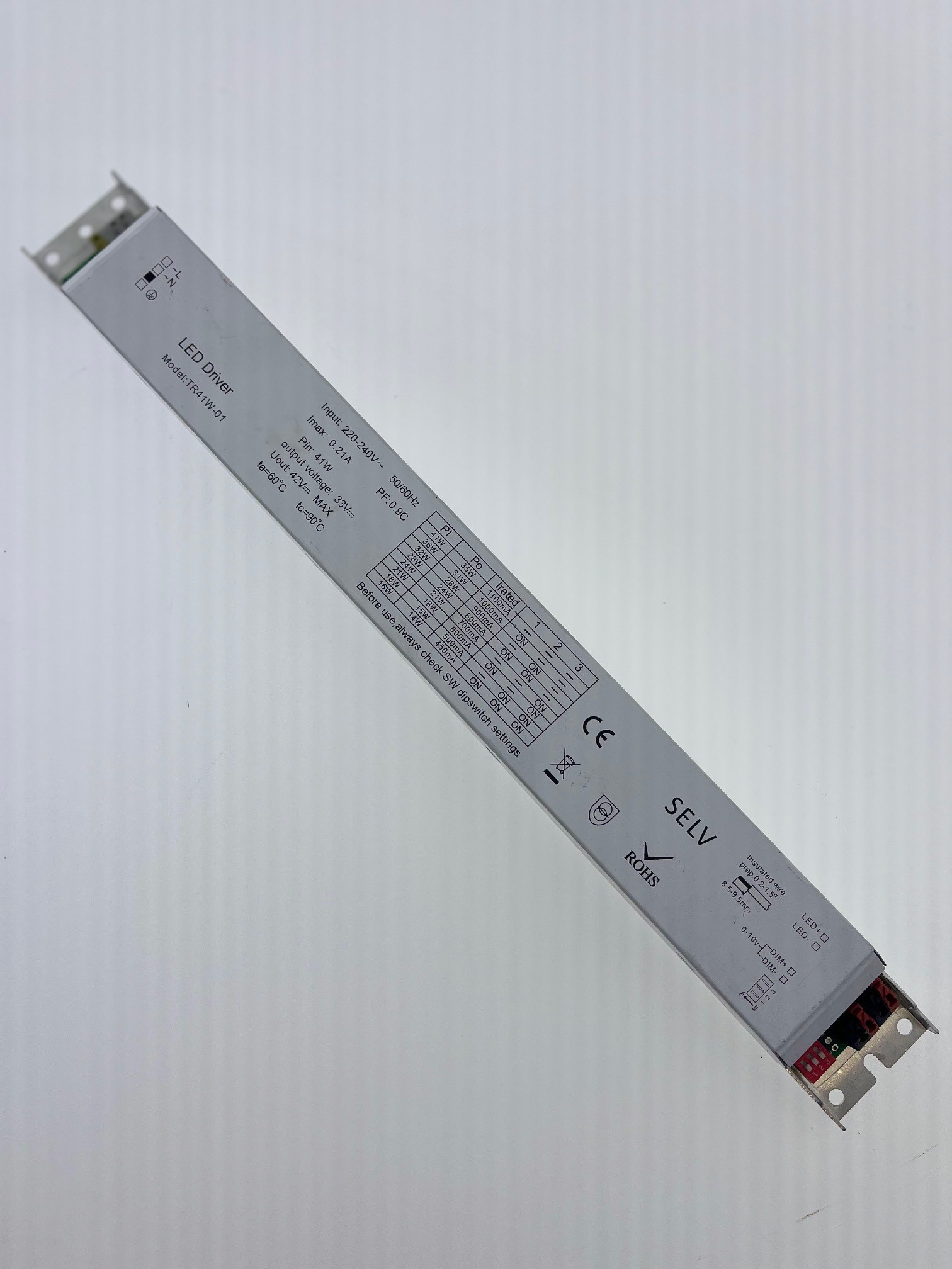 LED-Treiber TR41W-01 450-1100mA 33V DC 16-41W 1-10V
