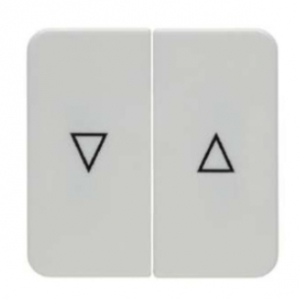 BERKER/HAGER Wippen mit Aufdruck Symbol Pfeil Modul 2 polarweiß glänzend 162519