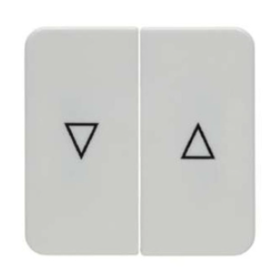 BERKER/HAGER Wippen mit Aufdruck Symbol Pfeil Modul 2 polarweiß glänzend 162519