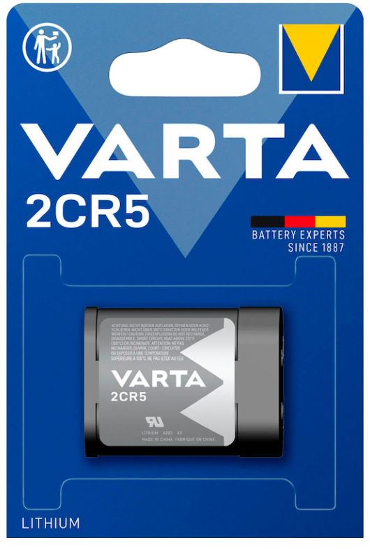 VARTA Batterie 2CR5 Lithium Fotobatterie 6,0 V, 1 St.